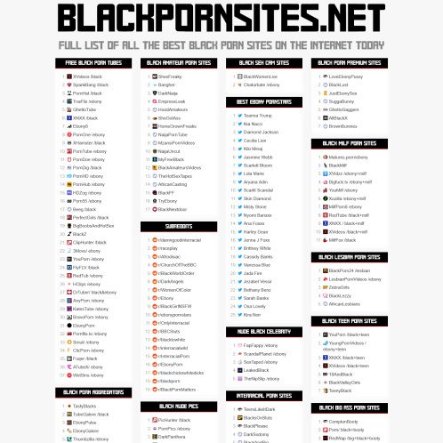 Black Porn Sites