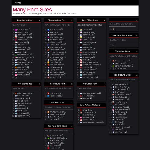 Many Porn Sites